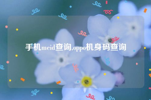 手機meid查詢,oppo機身碼查詢 手機meid查詢,oppo機身碼查詢